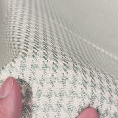 Roth & Tompkins Houndstooth Coriander, Woven Fabric, Luxury Fabric, Premium Upholstery Fabric, Fabric for Upholstery, Crypton Coated Fabric