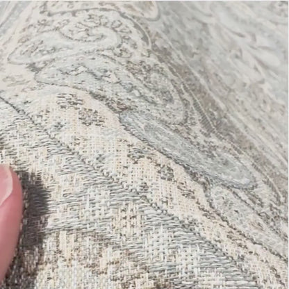 Paisley Medallion Jacquard, Damask Woven Fabric, Luxury Fabric, Premium Upholstery Fabric, Fabric for Upholstery, Crypton Performance